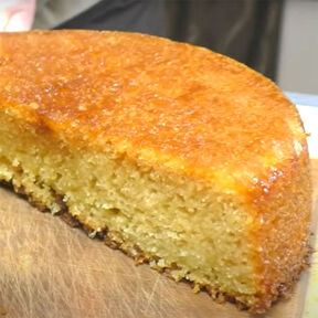Фото вкусный пирог Манник на кефире "Три Стакана" - очень простой и вкусный рецепт